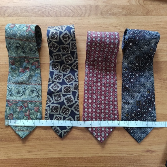 Lot of 4 100% silk neckties - Picture 3 of 3
